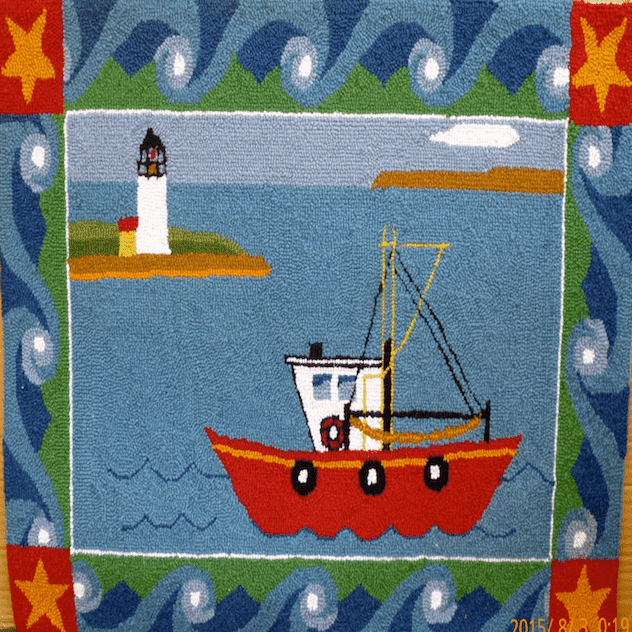 Lobster Boat Rug