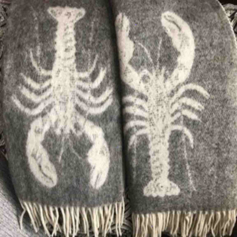 Lobster Grey Made in Portugal 100% Cotton Throw