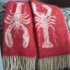 Lobster Red Made in Portugal 100% Cotton Throw