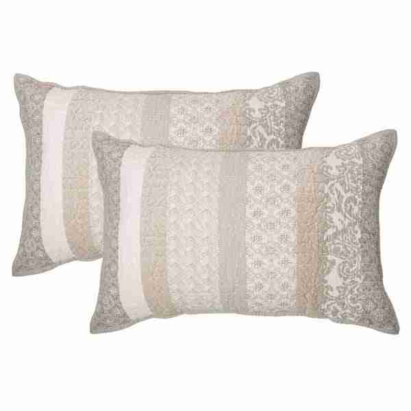 Lola Ivory And Taupe Pillow Sham