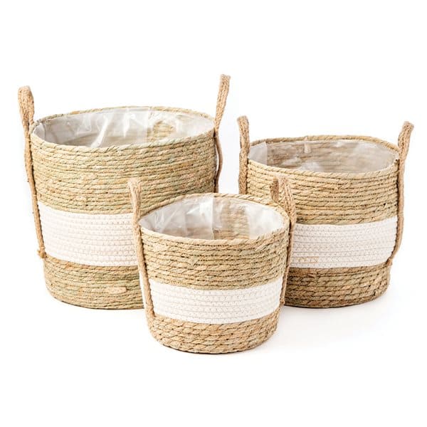 Mambo Jute Plant Pots by BRUNELLI