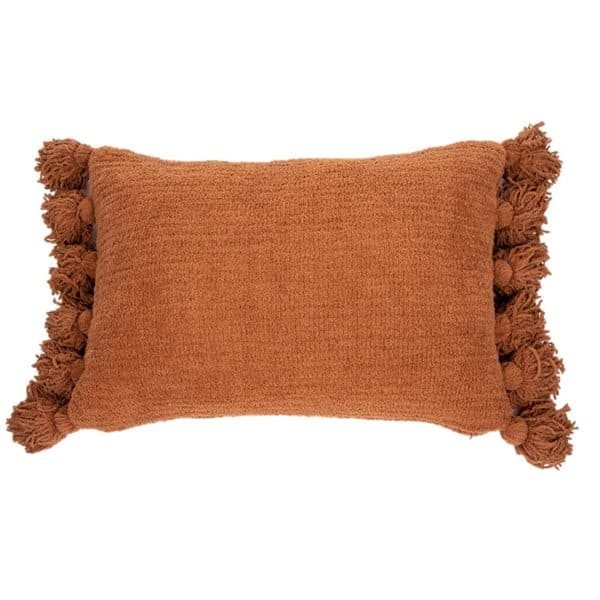 Paddington Oblong Terracotta Chenille Decorative Pillow by BRUNELLI