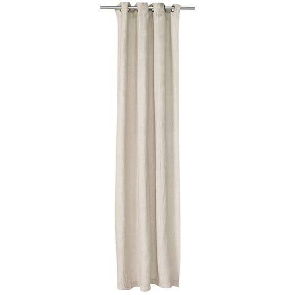 Linen Stone Wash Natural Curtain by BRUNELLI