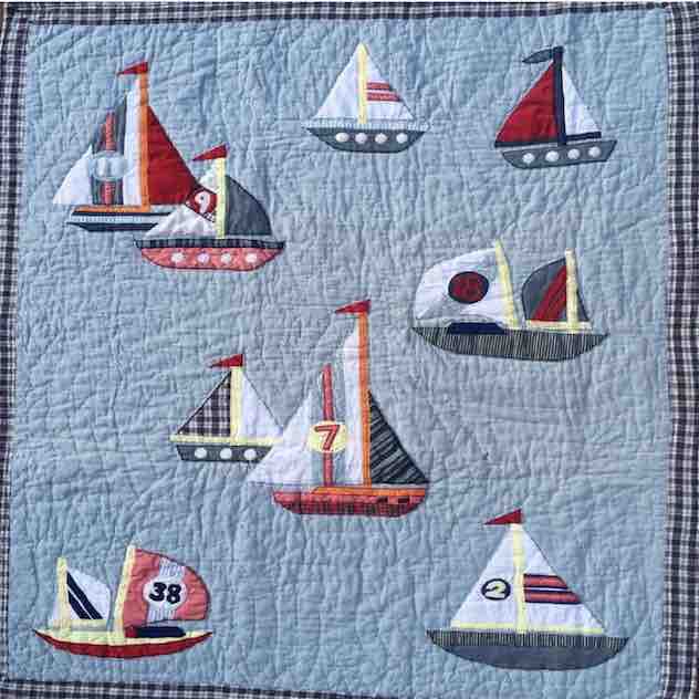 SAILBOAT Baby Quilt