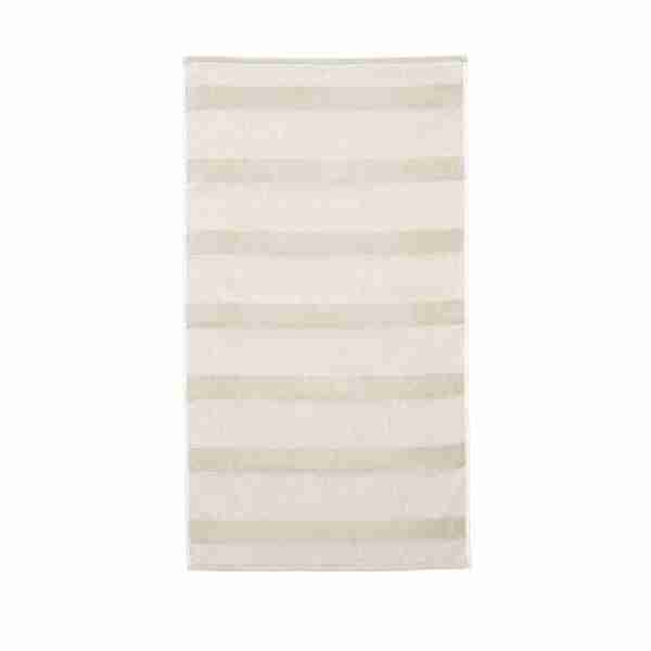 Spa Striped Sand Guest Towel by BRUNELLI
