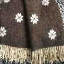Snowflakes Made in Portugal 100% Wool Throw