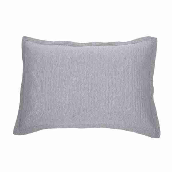 Suite Grey Quilted Pillow Sham - Thumbnail 2