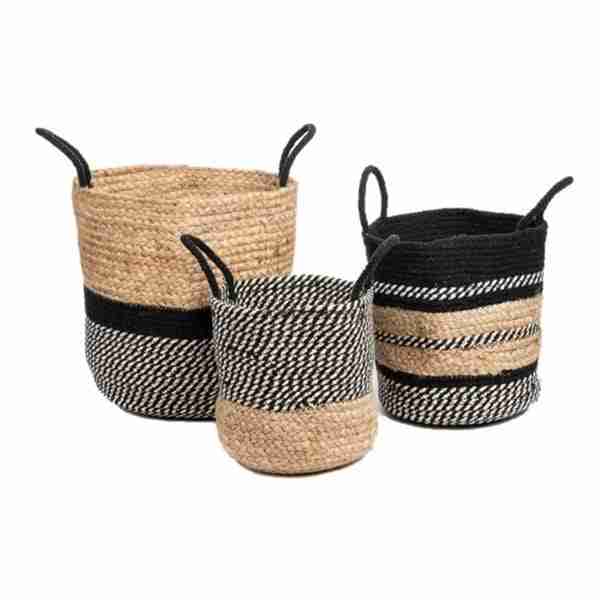 Swing Jute Set Of Baskets by BRUNELLI