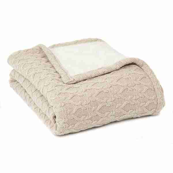 Tobias Reversible Natural Throw by BRUNELLI