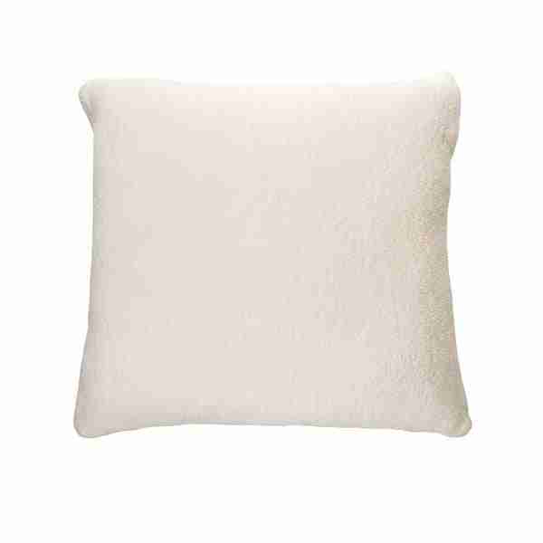 Urban White Plush Decorative Pillow by BRUNELLI